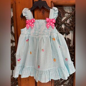 Rare Editions Turquoise Gingham Outfit